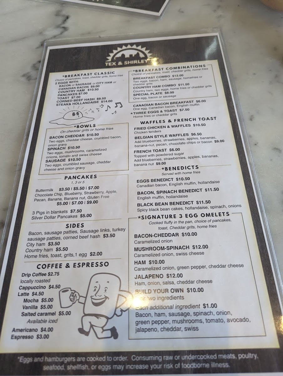 Menu Tex & Shirley’S Family Restaurant-4