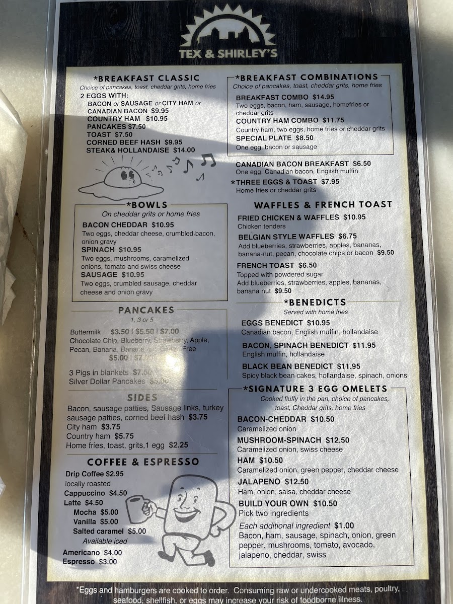 Menu Tex & Shirley’S Family Restaurant-5