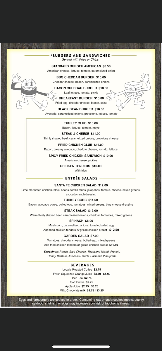 Menu Tex & Shirley’S Family Restaurant-8